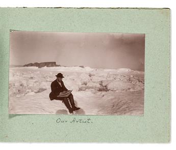 (ARCTIC.) Arthur M. Dodge. Album compiled by the photographer of Pearys sixth Greenland expedition.